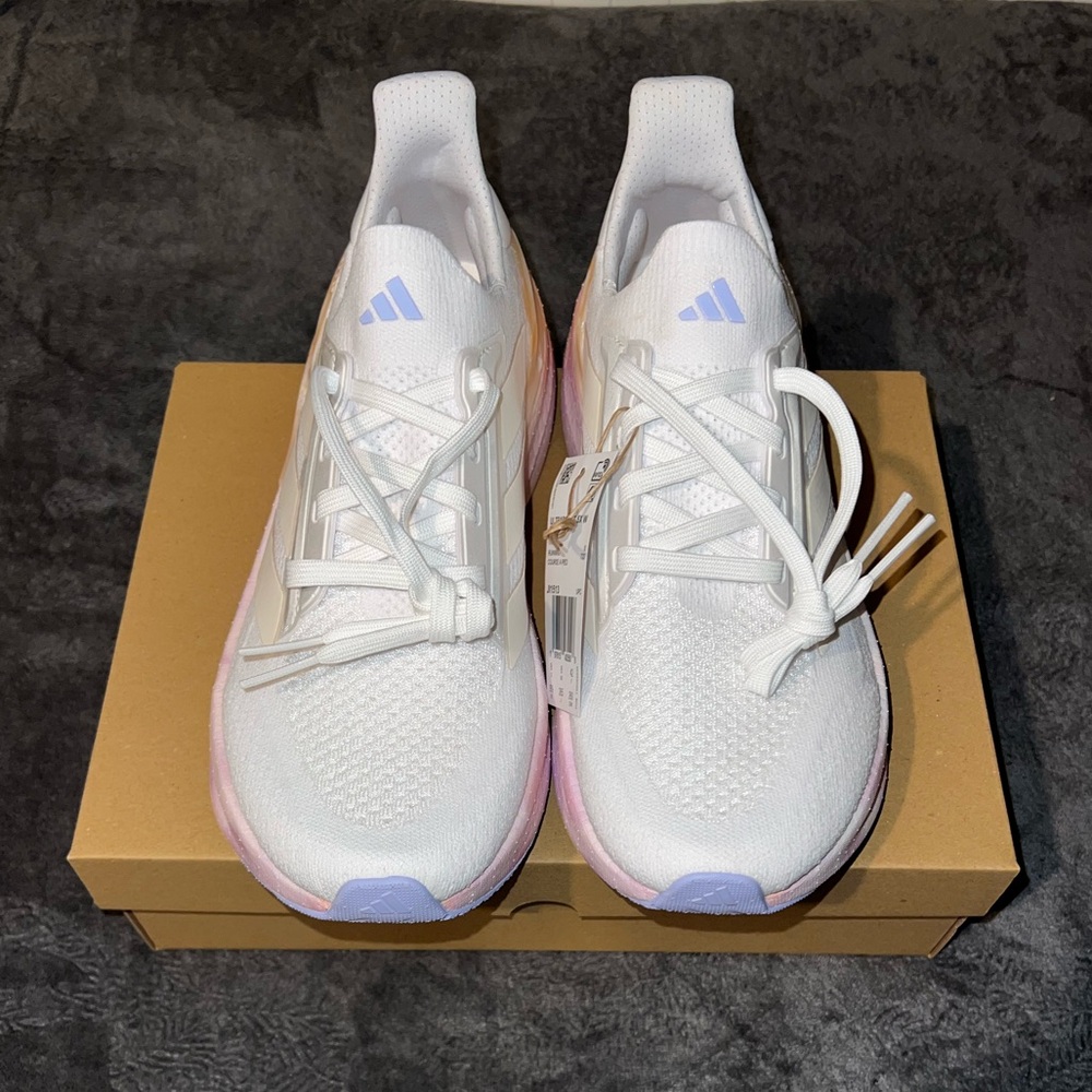 Adidas UltraBoost 5X White and Light Purple Running Shoes